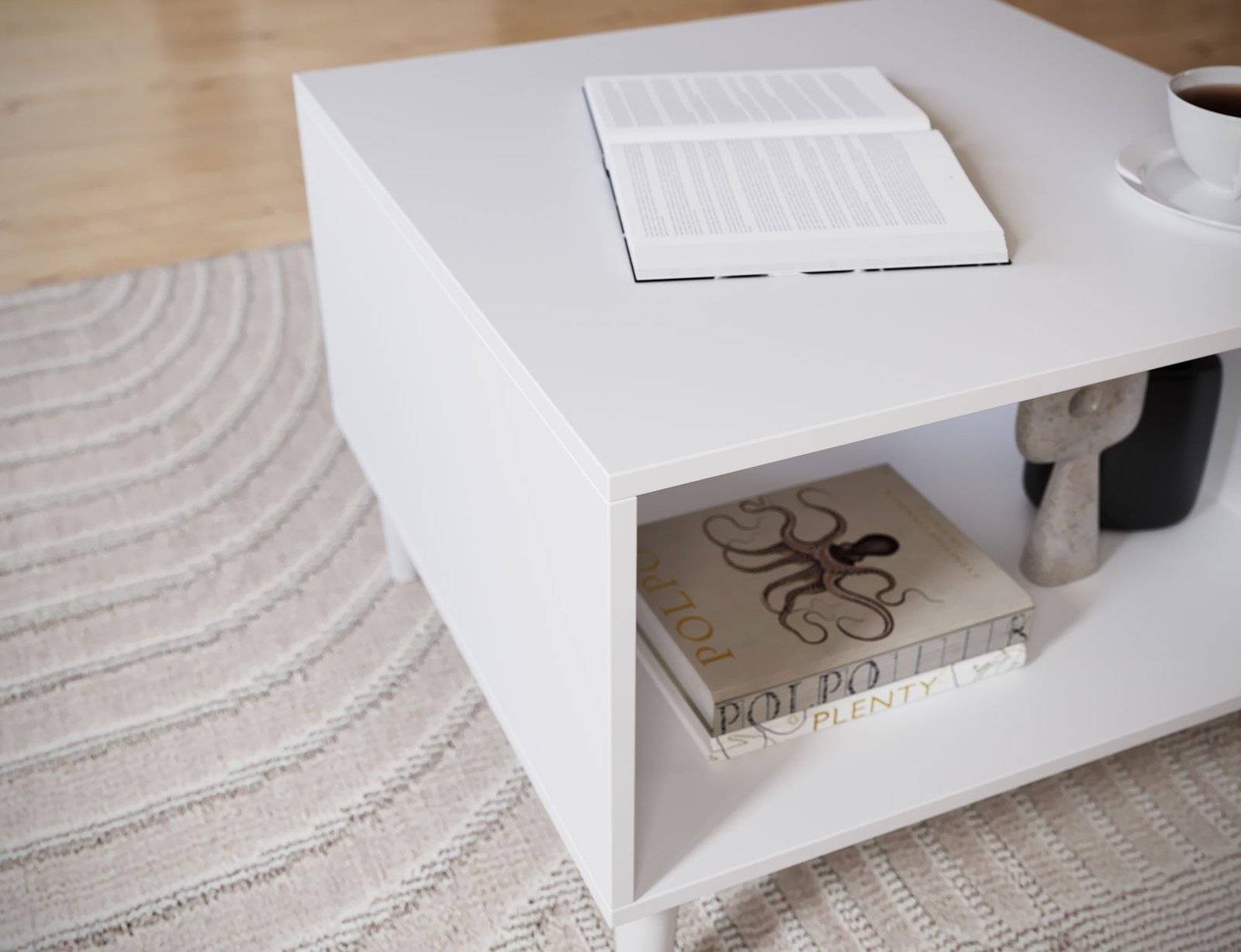 Dullum 60 white coffee table - Image 6