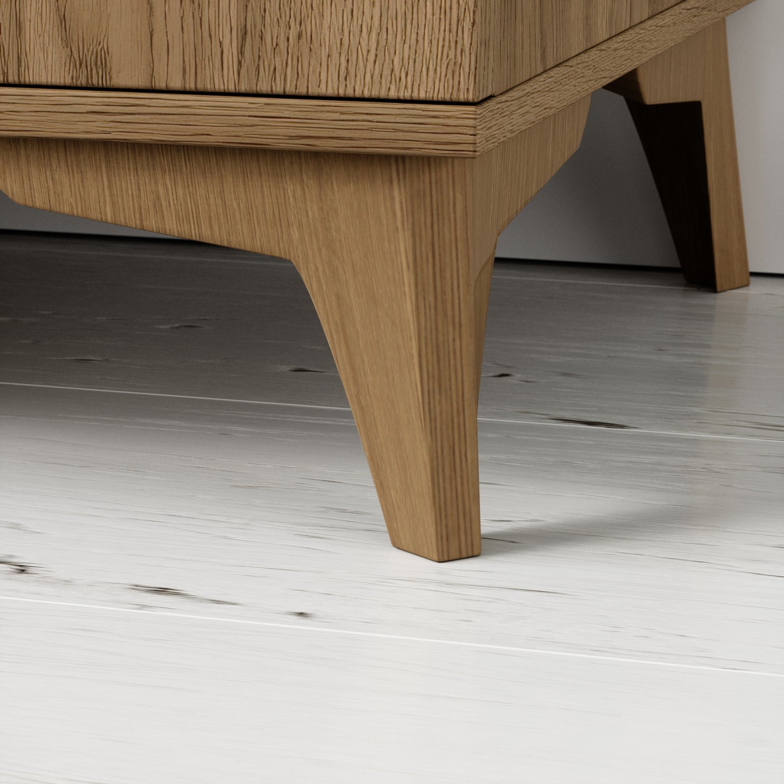 Entsian 100 Artisan Oak Display Cabinet - Image 5