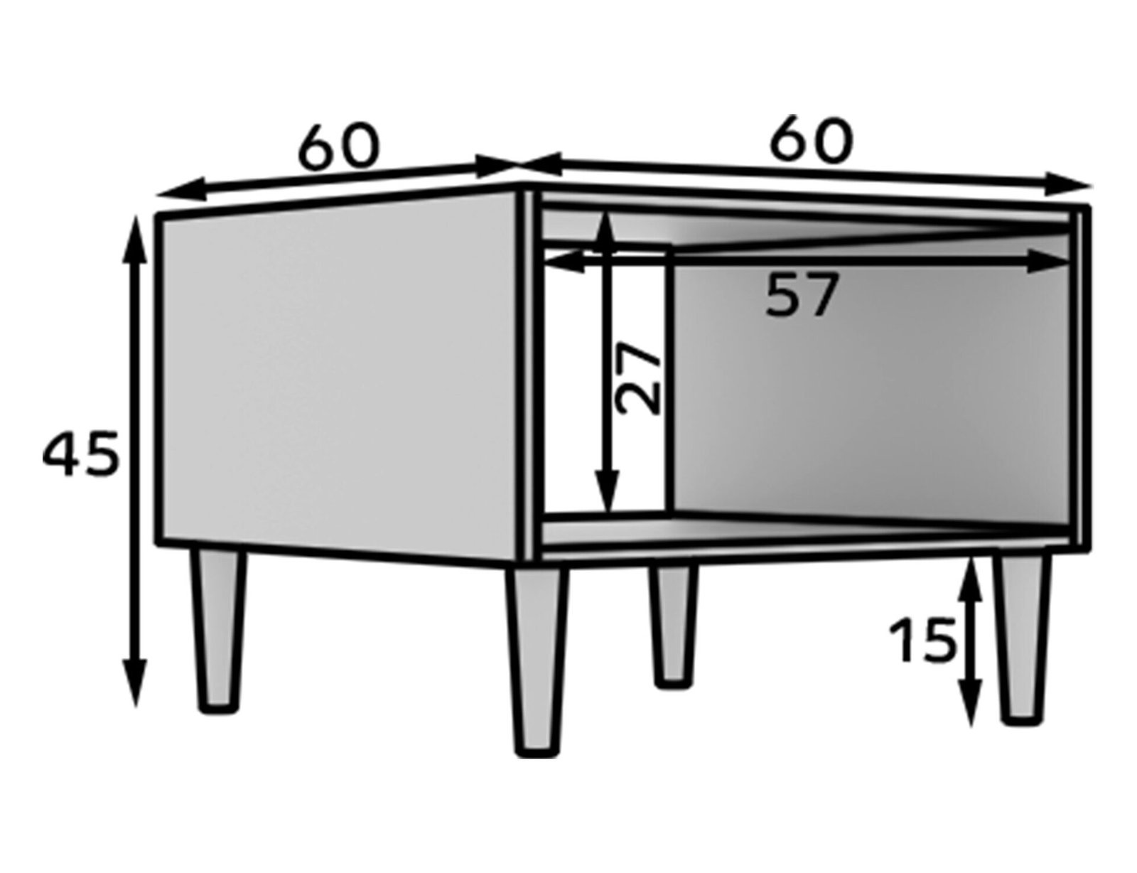 Dullum 60 white coffee table - Image 9