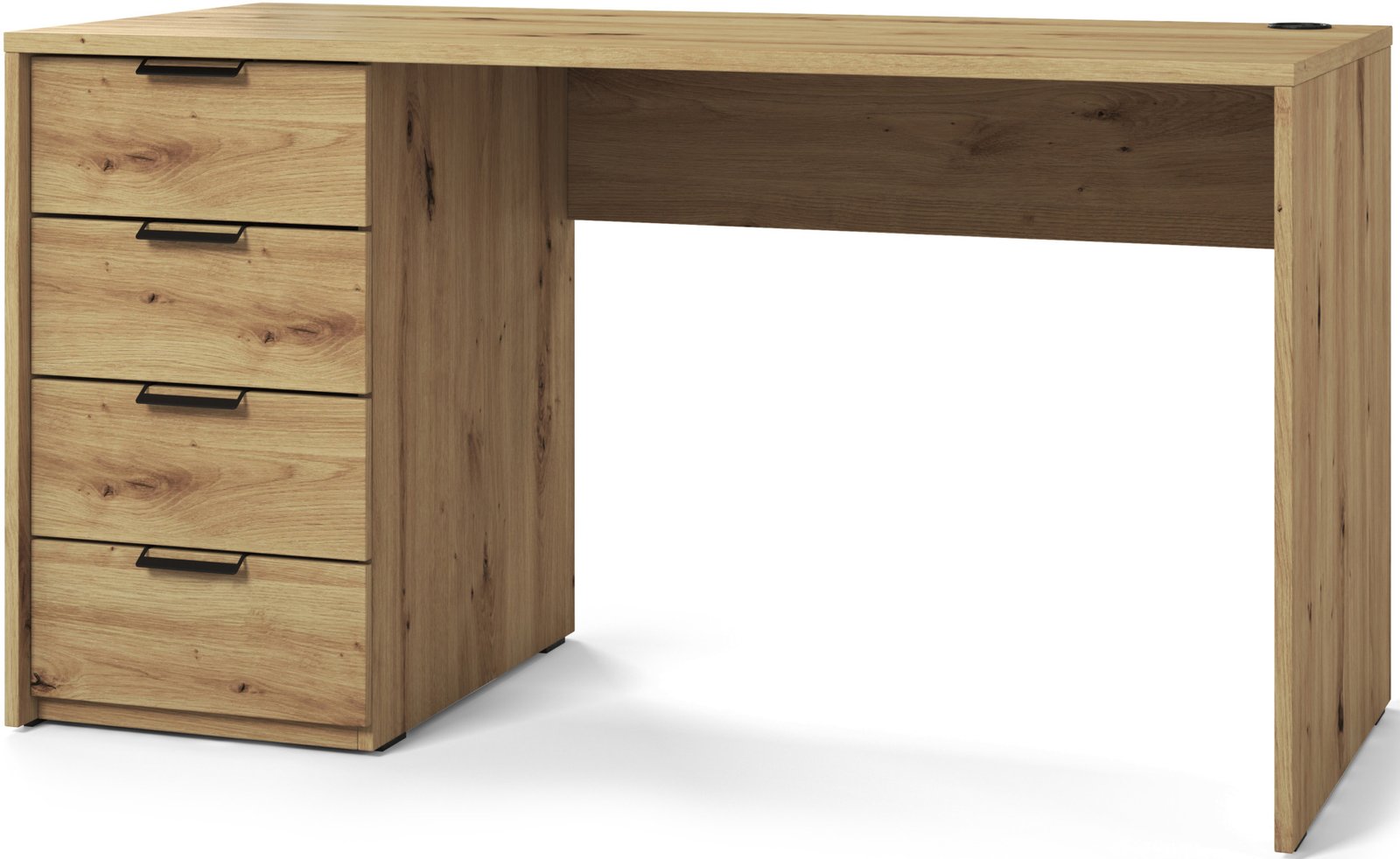 Barold Artisan oak shaped desk 120