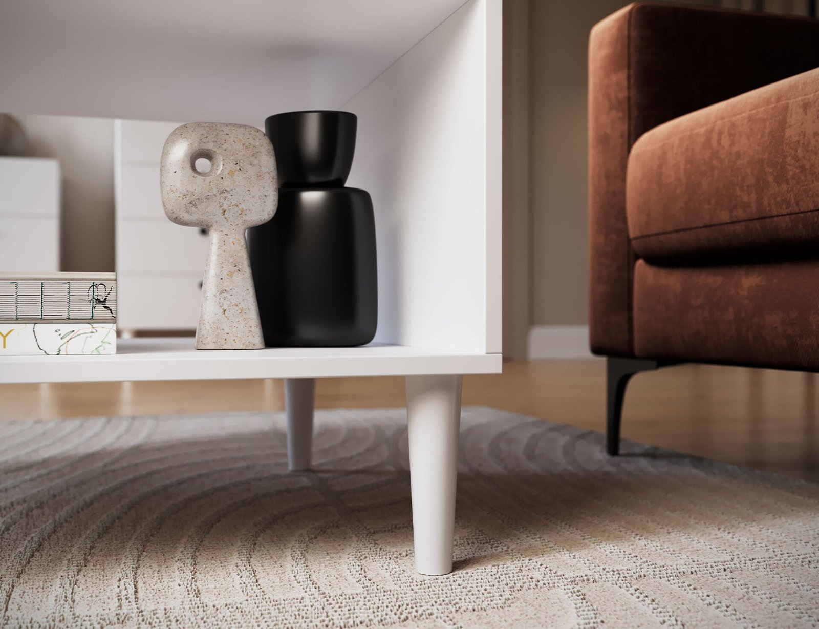 Dullum 60 white coffee table - Image 7