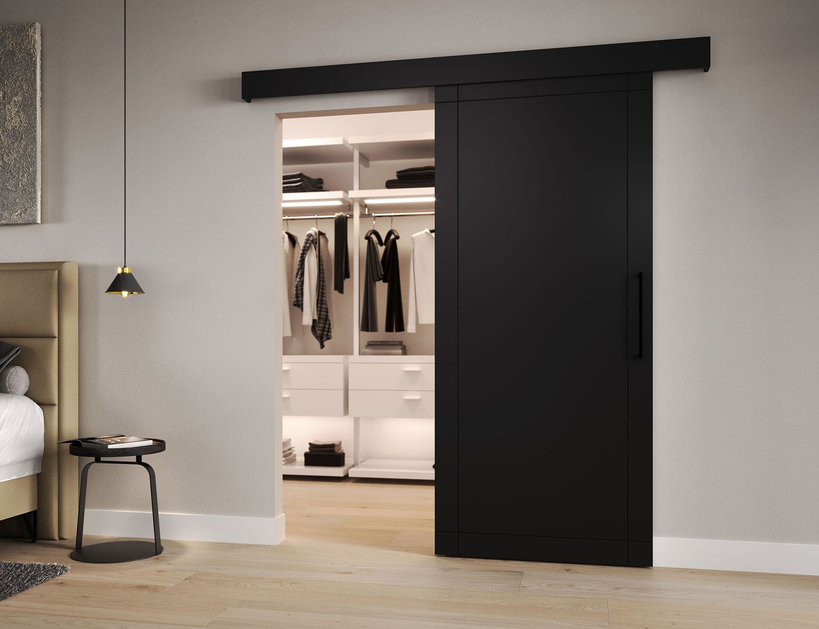 Charlise sliding door black - Image 5
