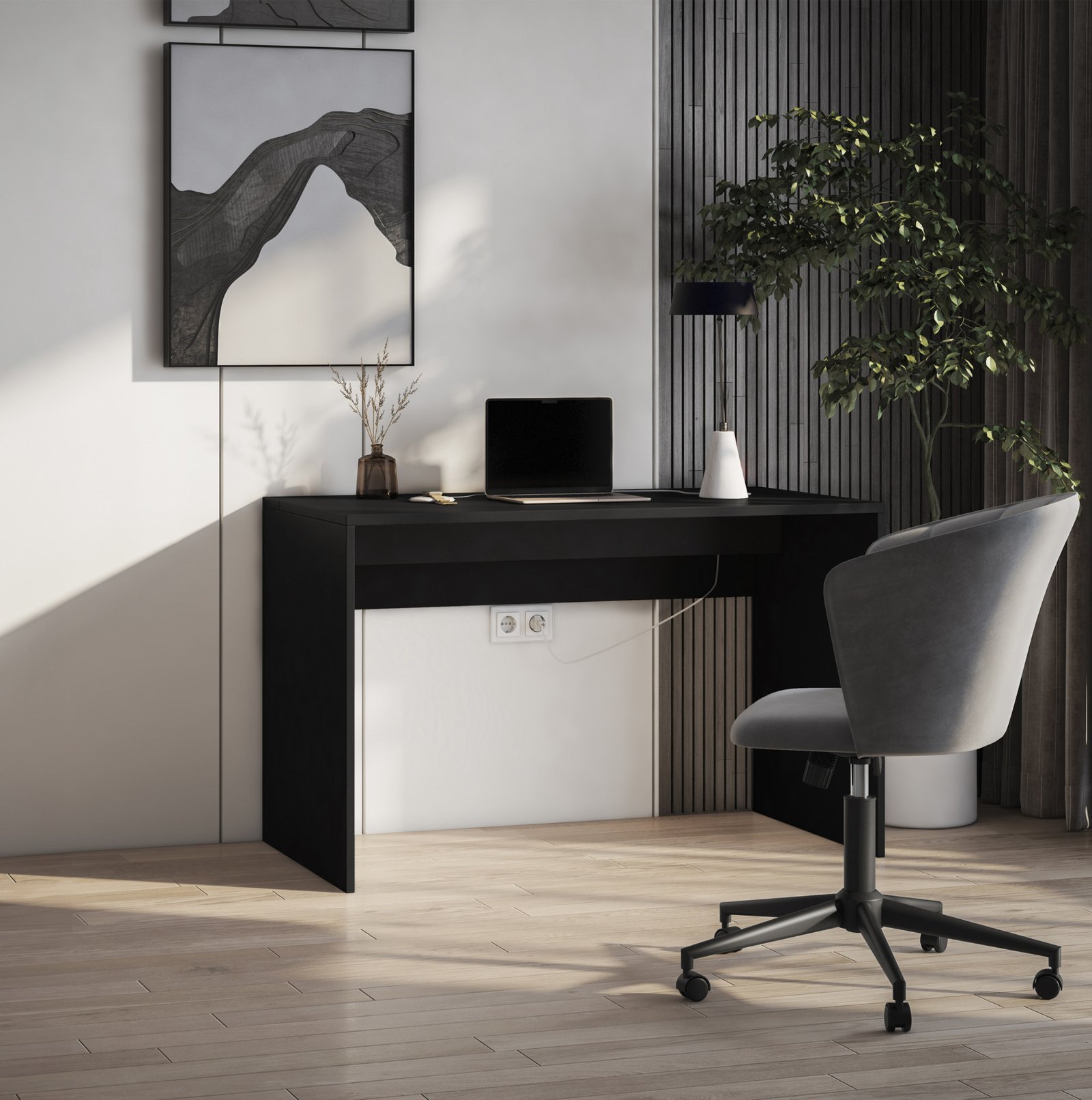 Nevy desk, black, 140 - Image 2
