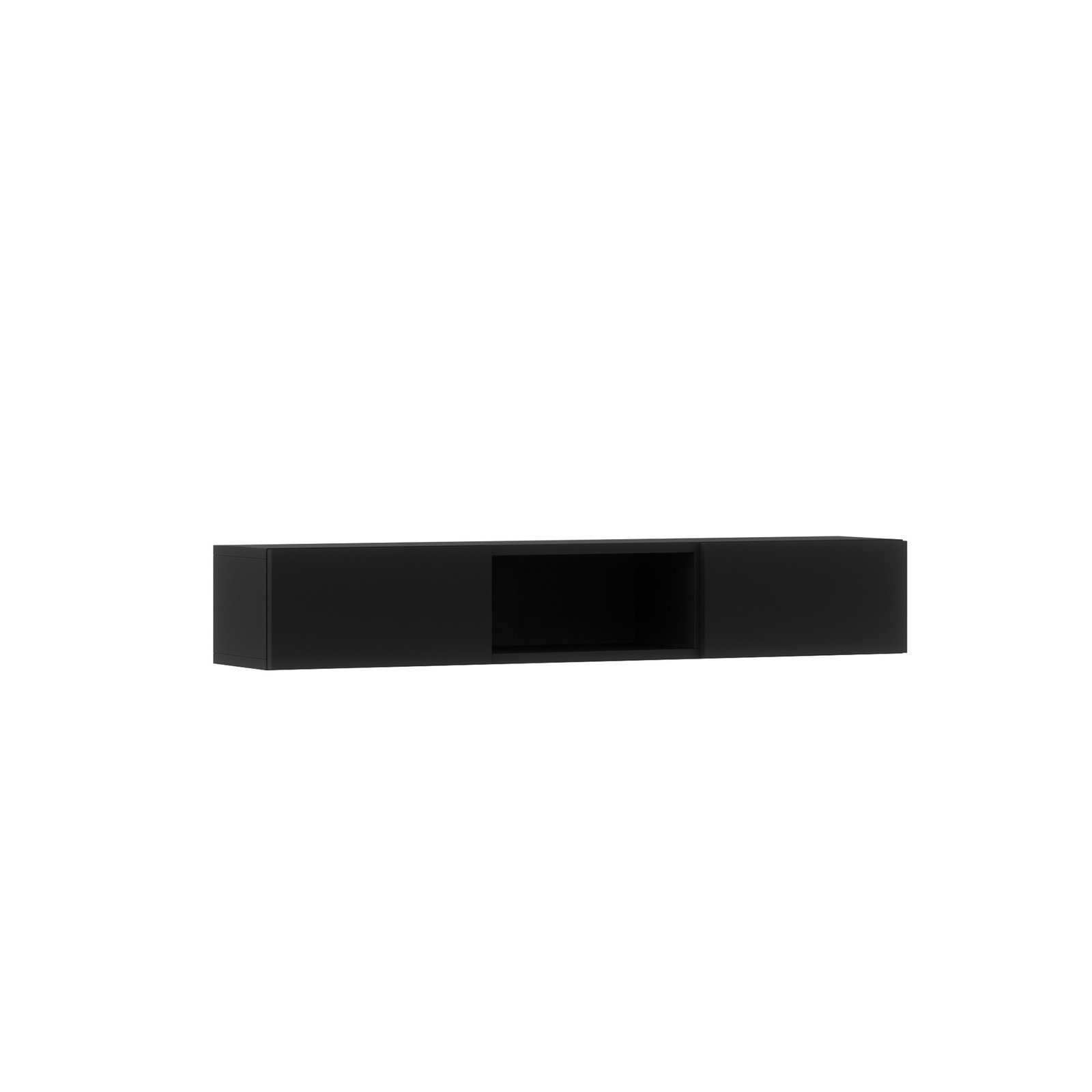 Lanzzi 120 shelf, matte black/matt black