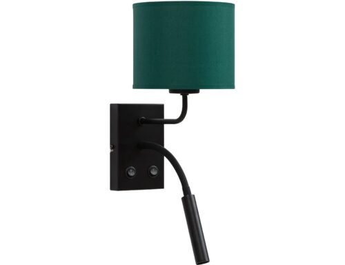 Vespillo, 18x26x38cm wall lights, 2 green/gold