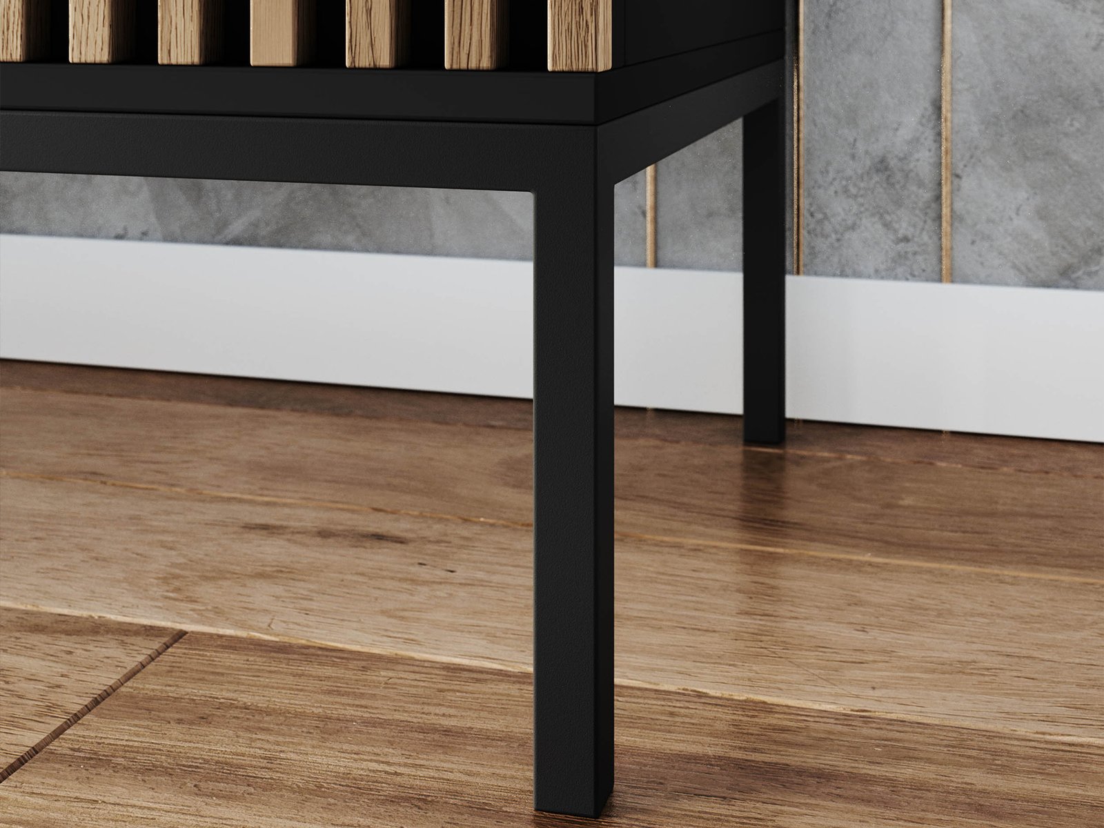 Meorati 150 TV stand, black/artisan oak - Image 7