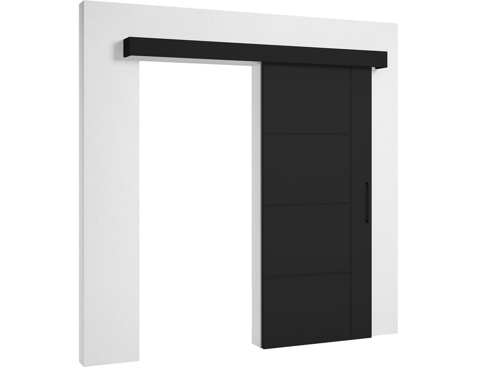 Crestina sliding door black