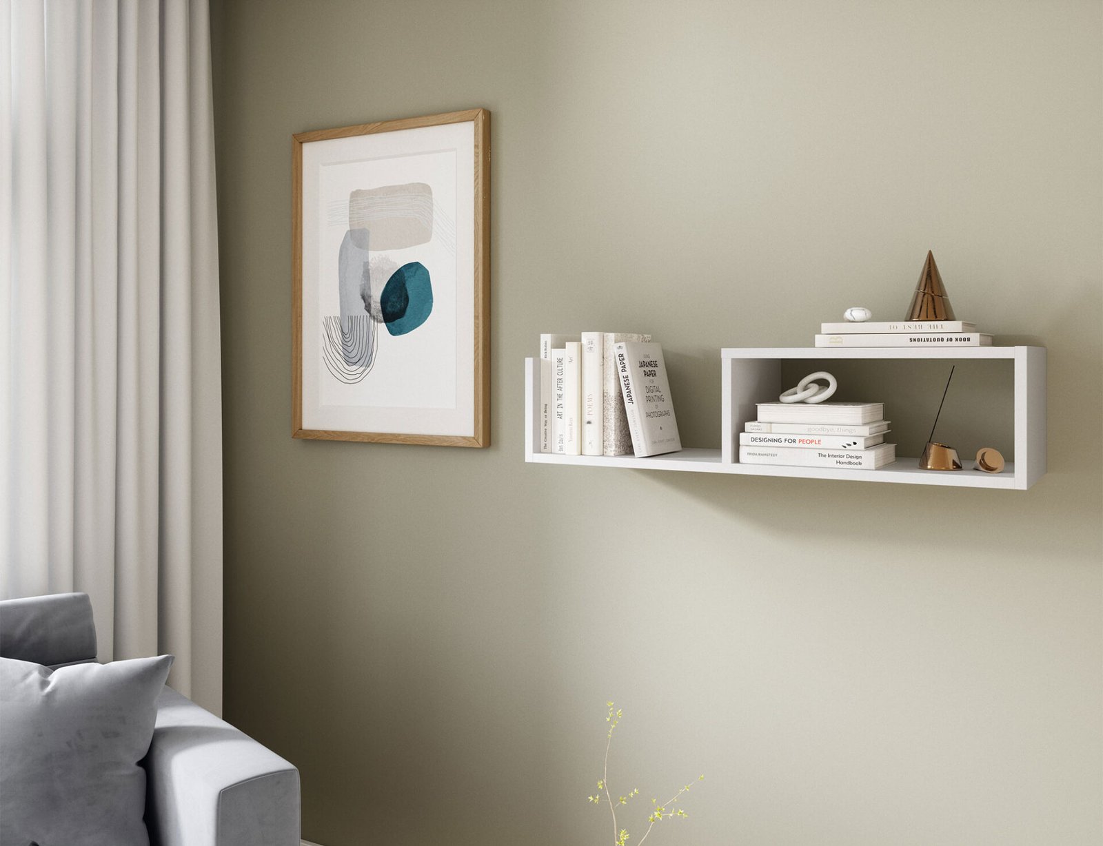Vellia 80 shelf white - Image 2