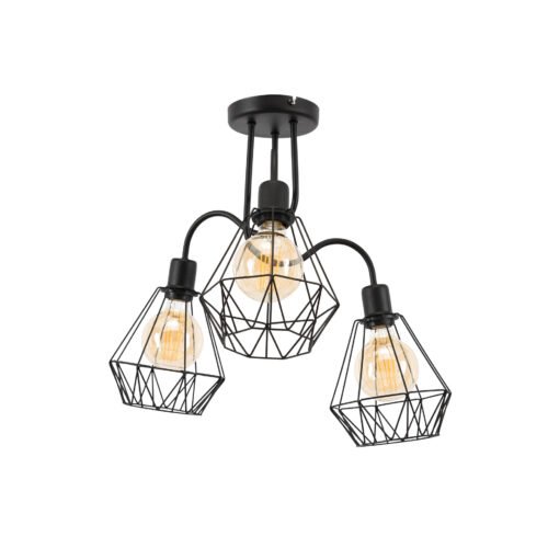 Bendinni, 51x51x50cm chandelier, 3 black colors