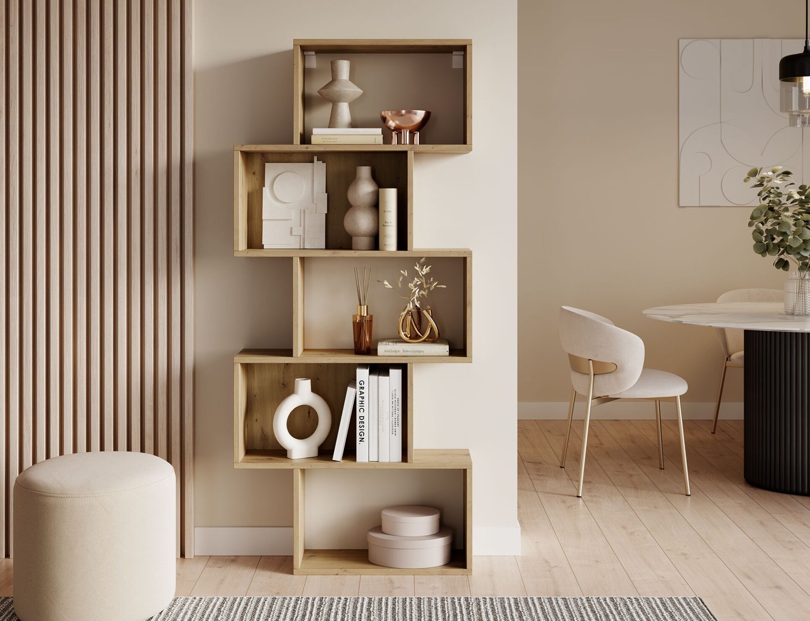Sottis Artisan Oak Bookcase - Image 2