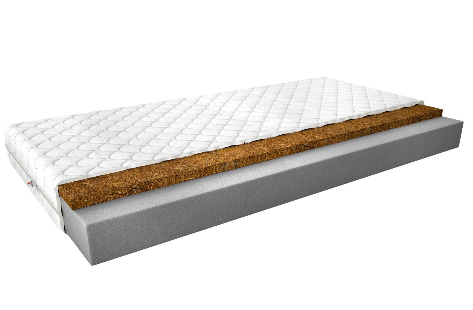 Luna foam mattress, 200x200, Medicott, silver