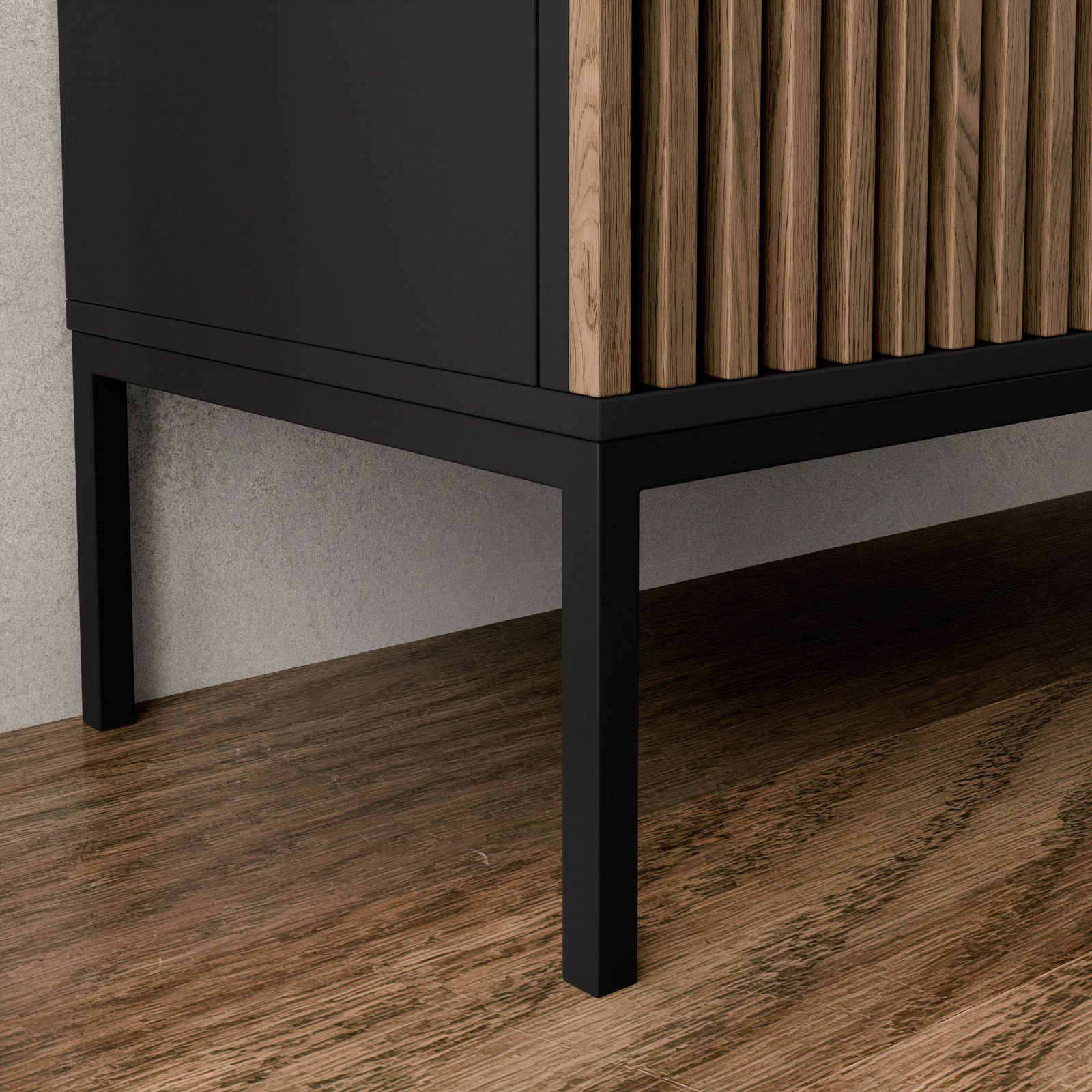 Meorati 100 display cabinet, black/artisan oak - Image 7