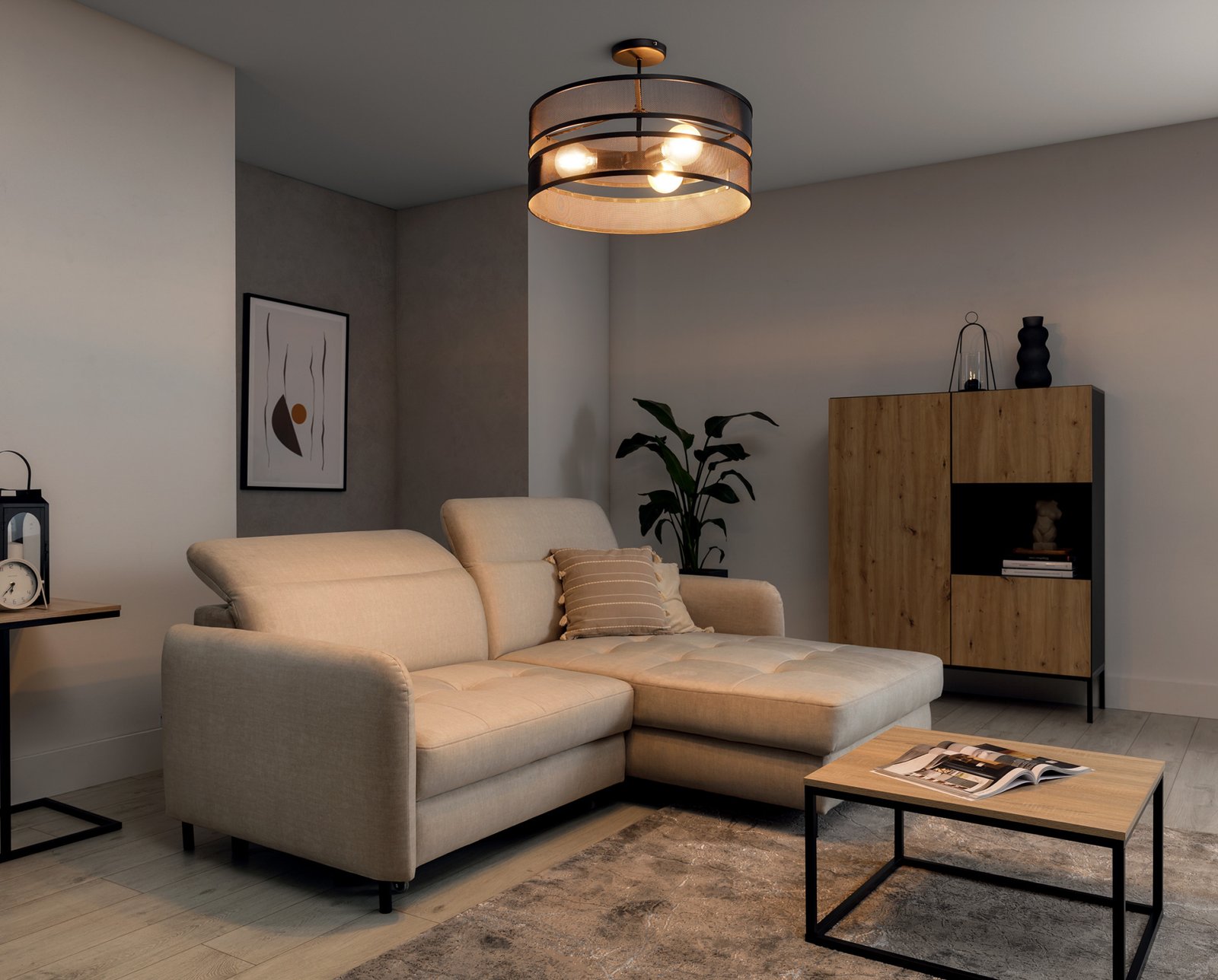 Orabela, 55x55x32cm Ceiling 3A black - Image 4