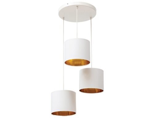 Vespillo, 45x45x105cm Hanging 3 white/gold colors