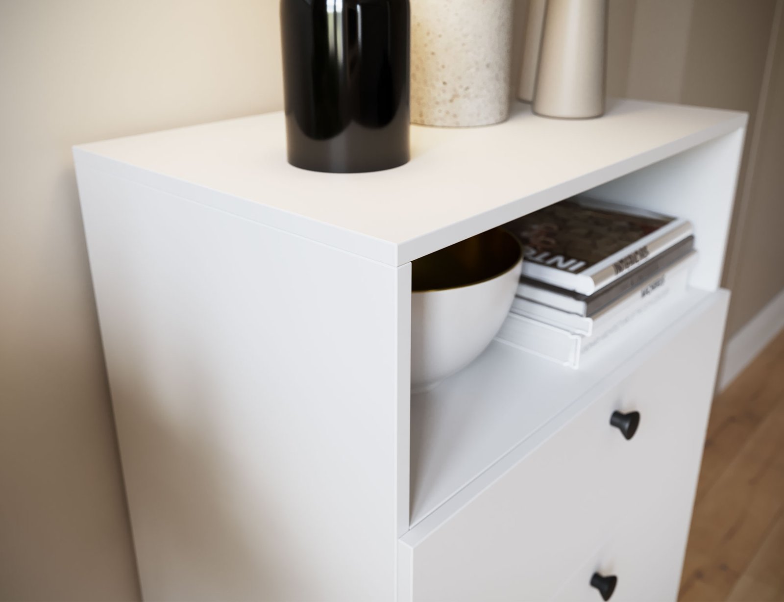 Dullum 60 white bookshelf - Image 9