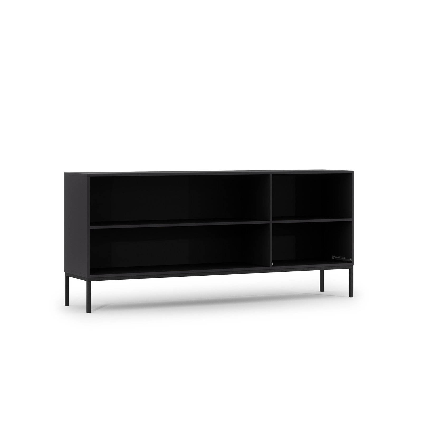 Lanzzi 180 chest of drawers, matte black / matte black - Image 5