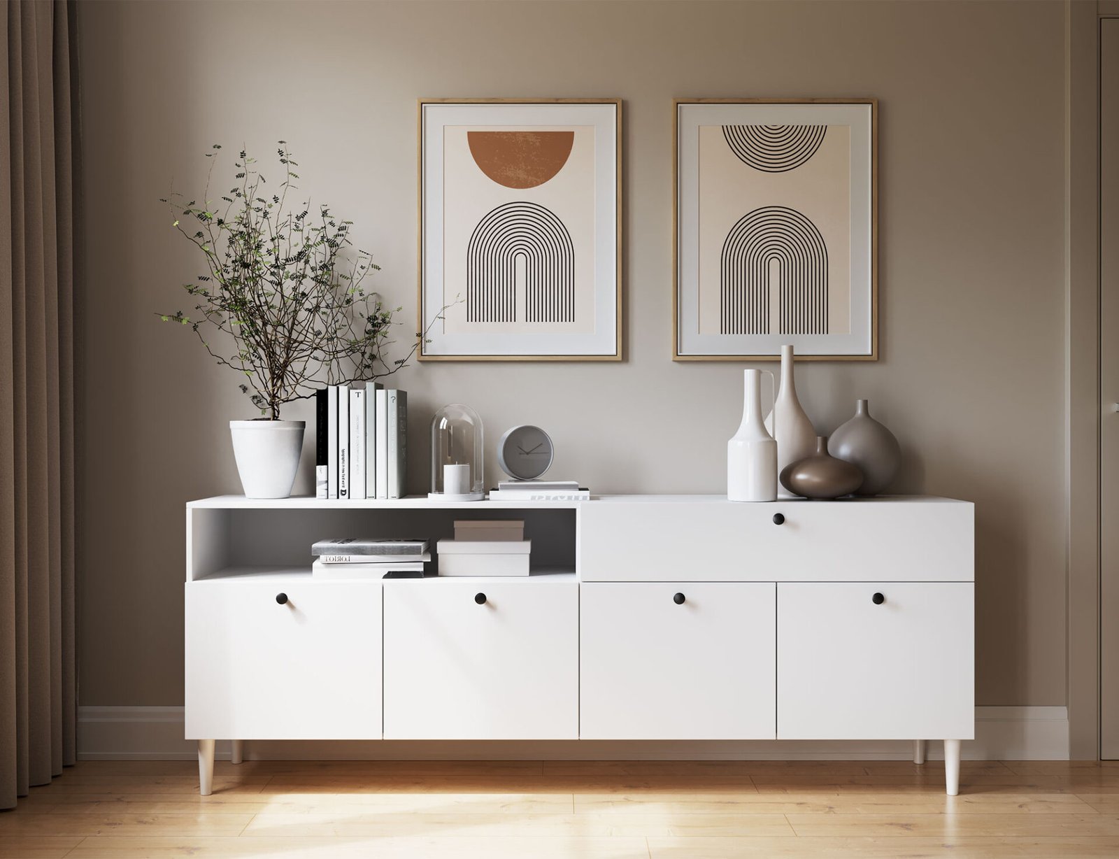 Dullum 200 chest of drawers, white - Image 2