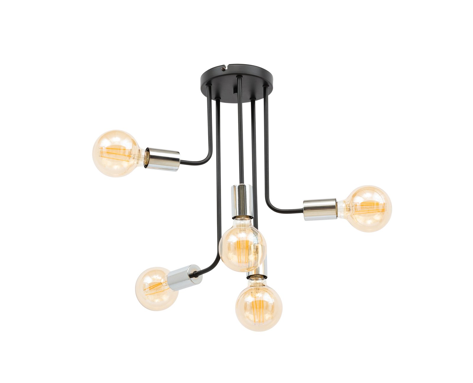 Indigeo, 55x47x55cm chandelier 5 black