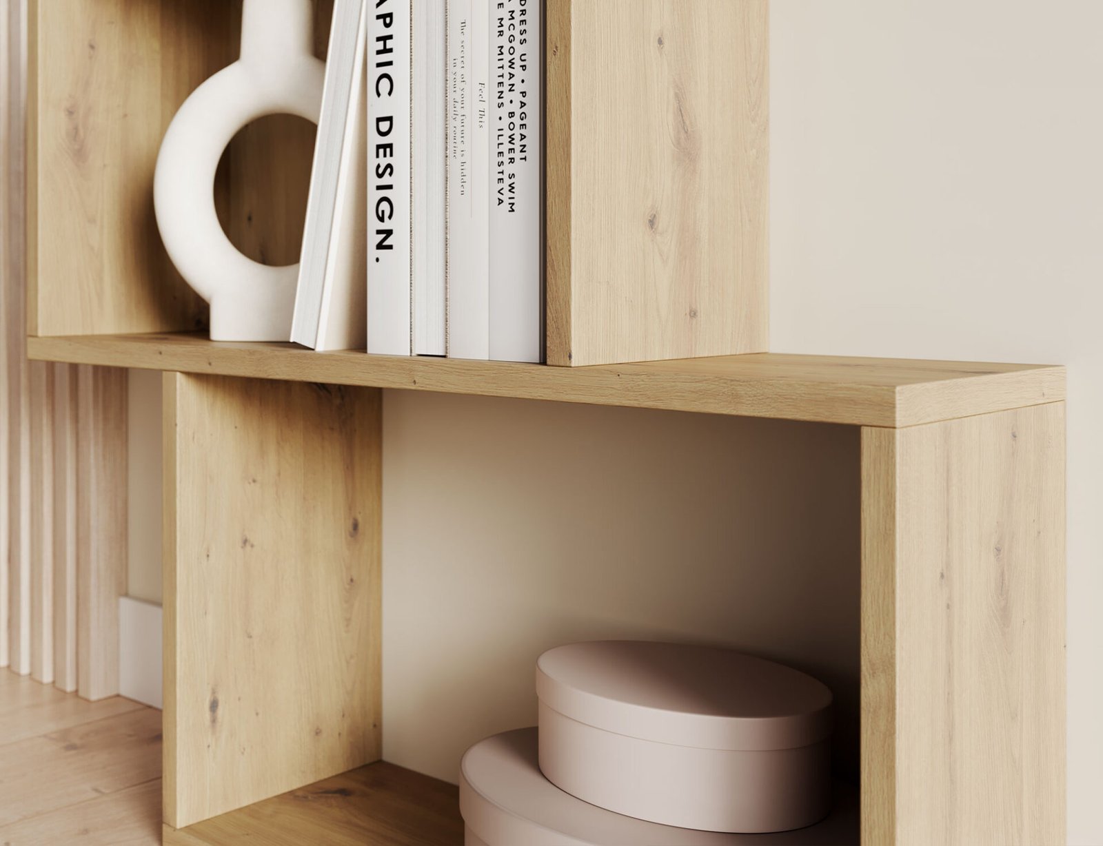 Sottis Artisan Oak Bookcase - Image 4