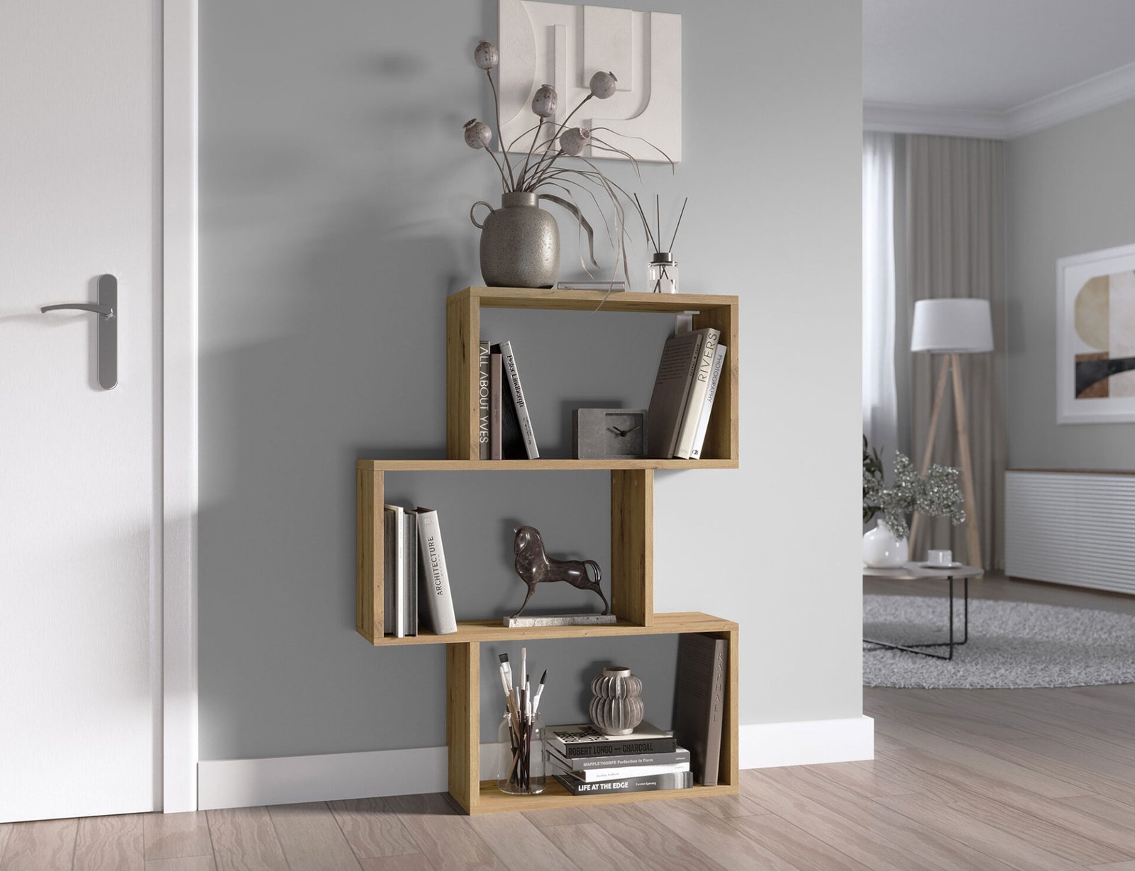 Evertti Artisans Oak Bookshelf - Image 4