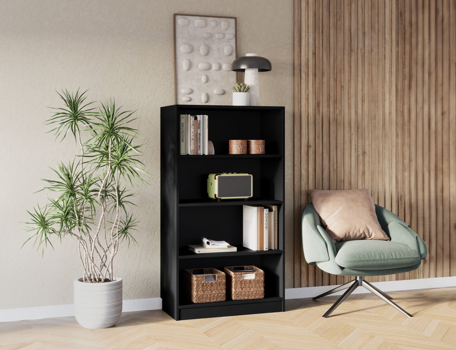 Pocett black bookshelf - Image 4