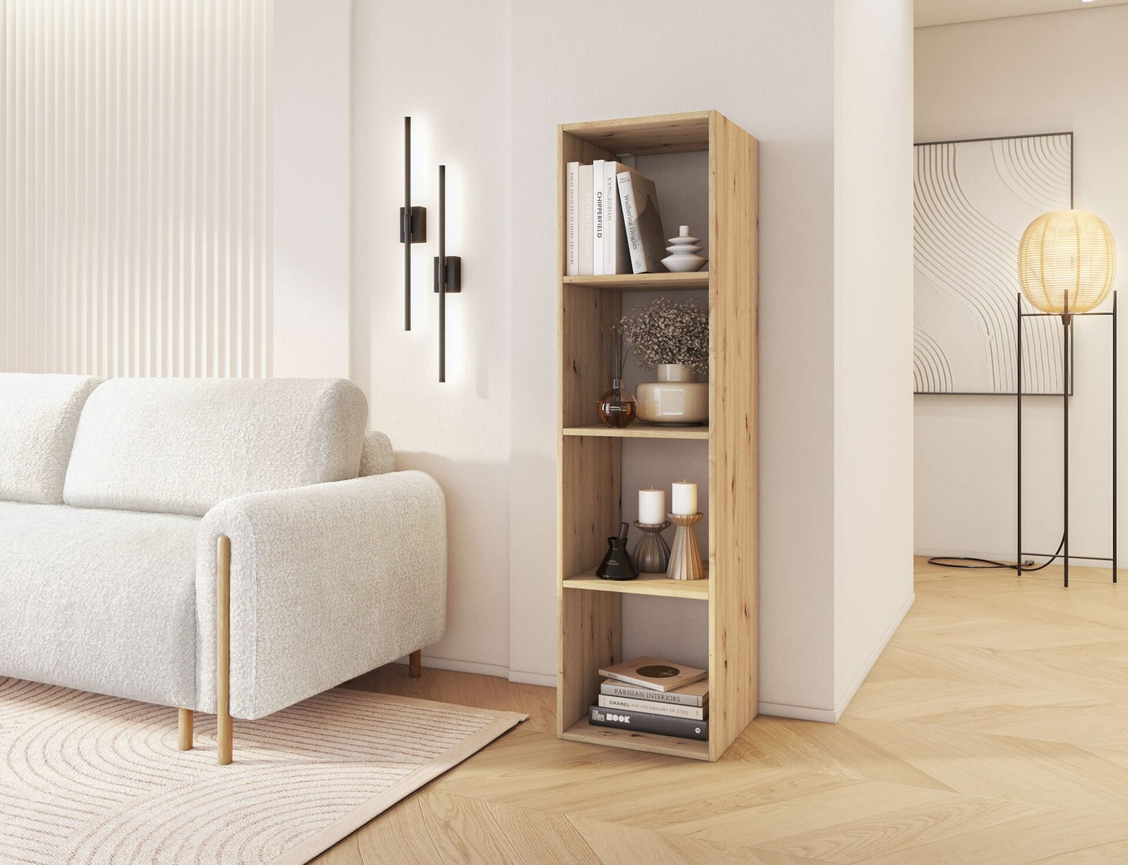 Figgi Artisans Oak Bookshelf - Image 4