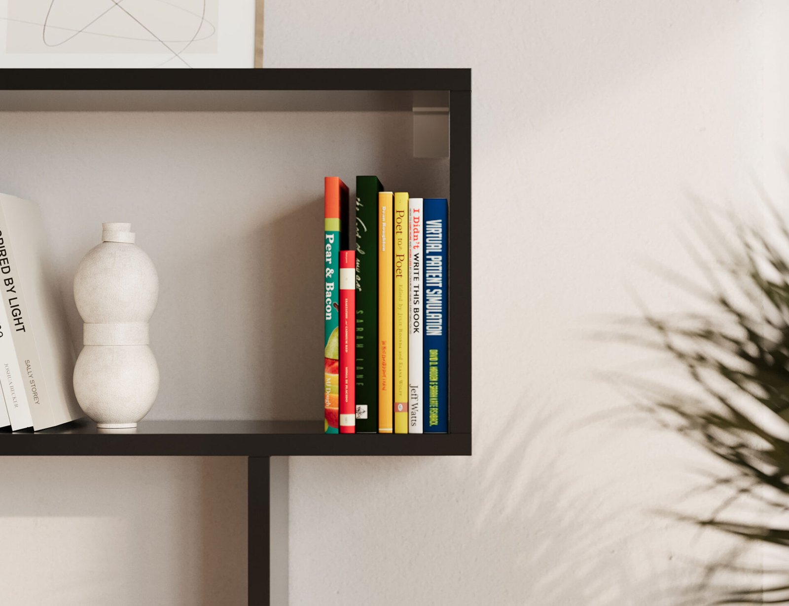Egurro black bookshelf - Image 5