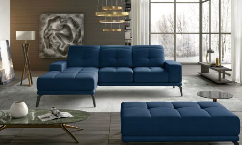 Torrense corner sofa + pouf