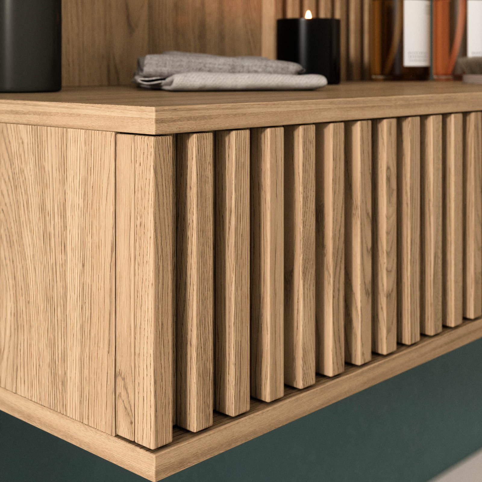 Entsian 85 Artisan Oak Dressing Table - Image 5