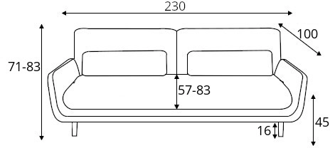 Solano sofa with sleeping function, type DL, and bedding box Gr1 - Image 2