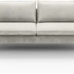 Glossy sofa with sleeping function, type DL and bedding box Gr1