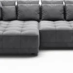Tiga left-hand corner sofa with electric seat Gr1