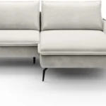 Glossy right corner sofa with DL sleeping function and Gr1 bedding box