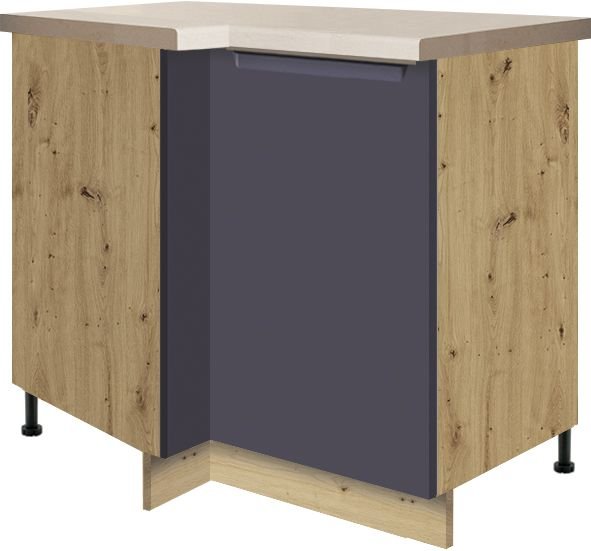 Base corner cabinet 100/70 cm Glamour GLA-14DP - Image 2