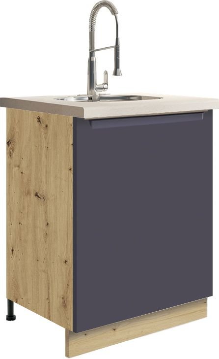 Base sink cabinet 60 cm Glamour GLA-11D - Image 2