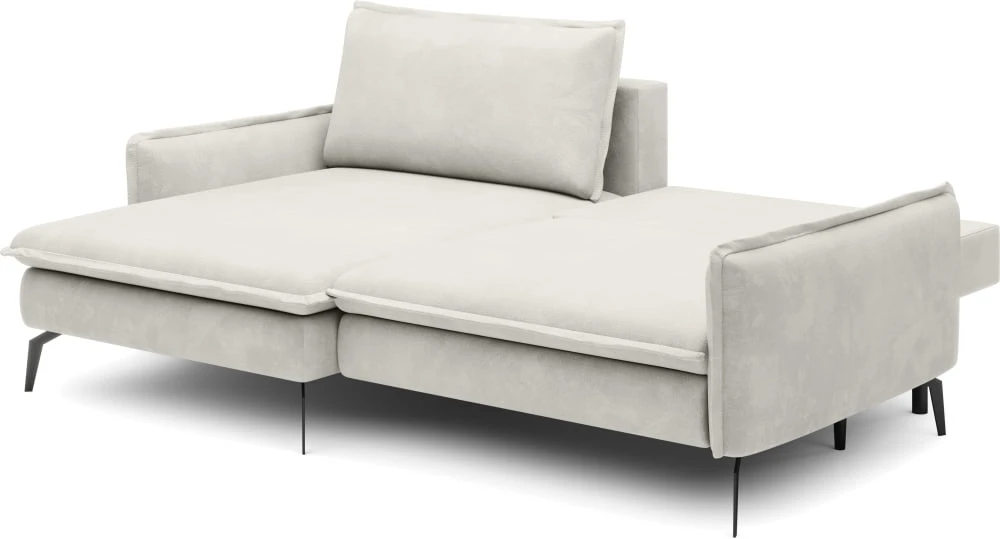 Glossy left-hand corner sofa with DL sleeping function and Gr1 bedding box - Image 4