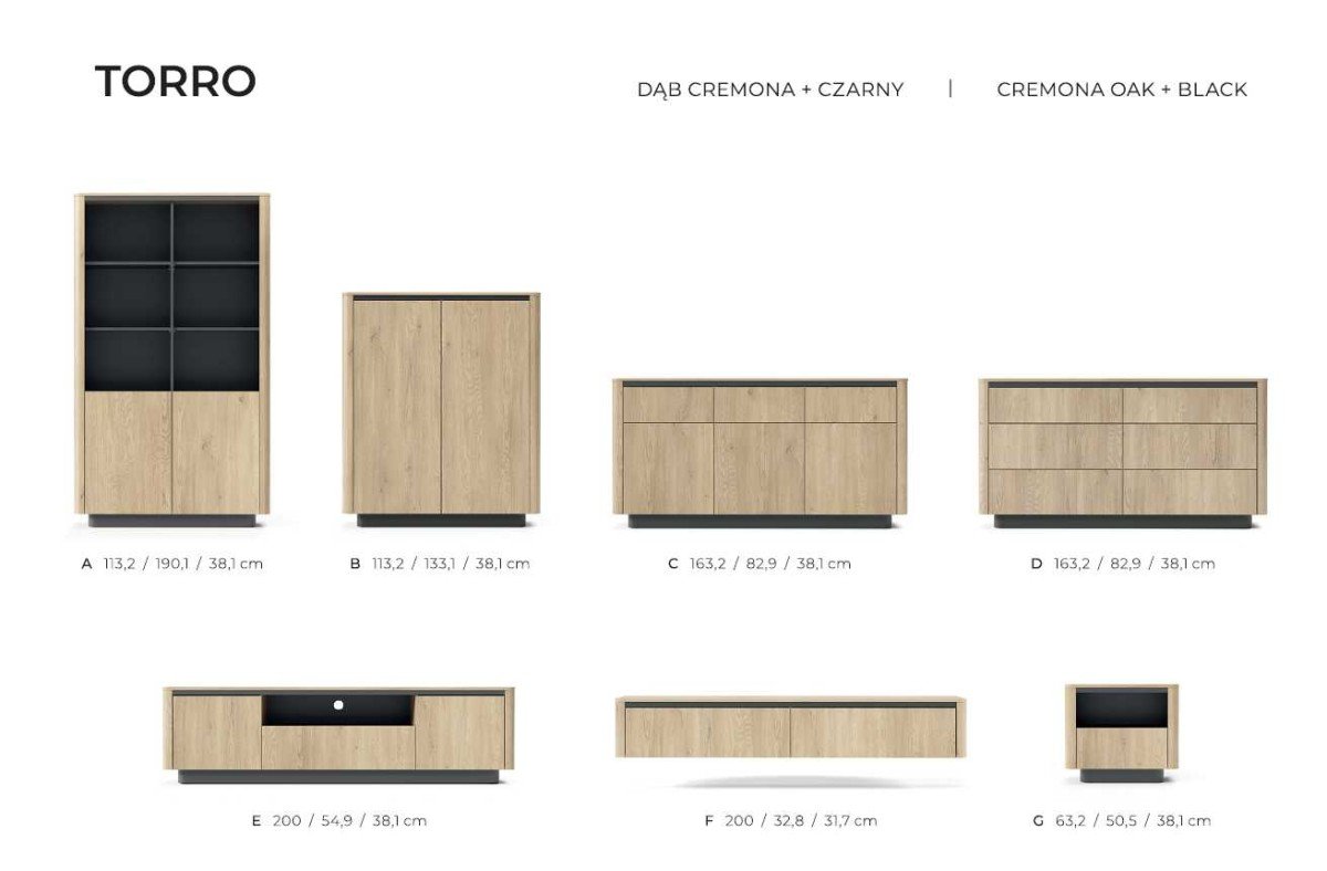 Scandinavian style living room wall cabinet Torro furniture - Image 3