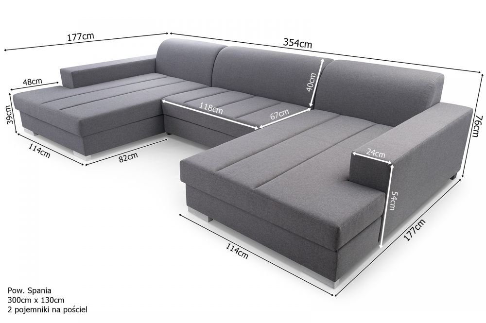 Mistral U fold-out corner sofa - Image 7