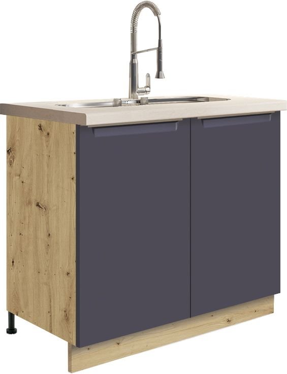 Base sink cabinet 90 cm Glamour GLA-13D - Image 2