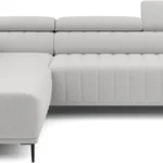 Left corner sofa Gandi L Corner 120 with sleeping function, Italian-style frame and Gr1 container