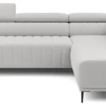Right-hand corner sofa Gandi L Corner 160 with sleeping function, Italian-style frame and Gr1 container