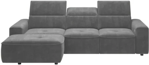 Colombo Mini left corner sofa with lounge function and bedding box Gr1
