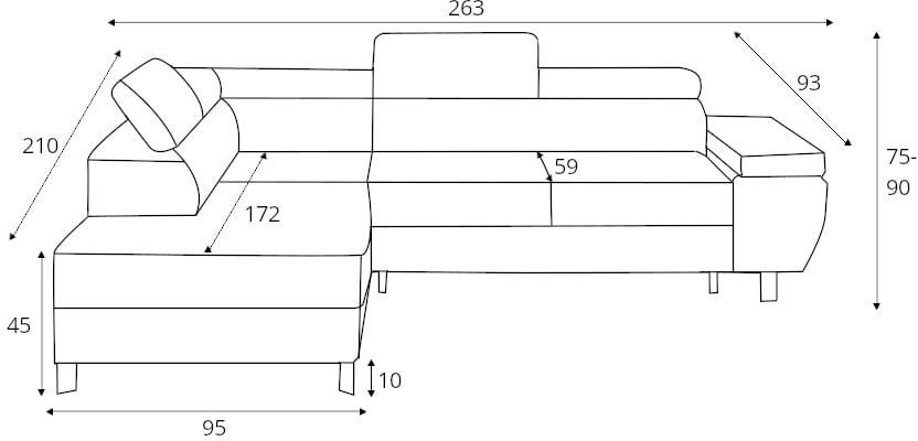 Molina corner sofa L Gr1 - Image 3