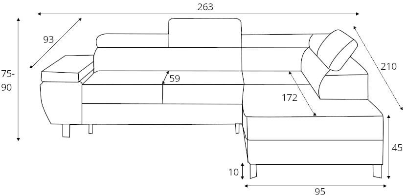 Molina corner sofa L Gr1 - Image 3