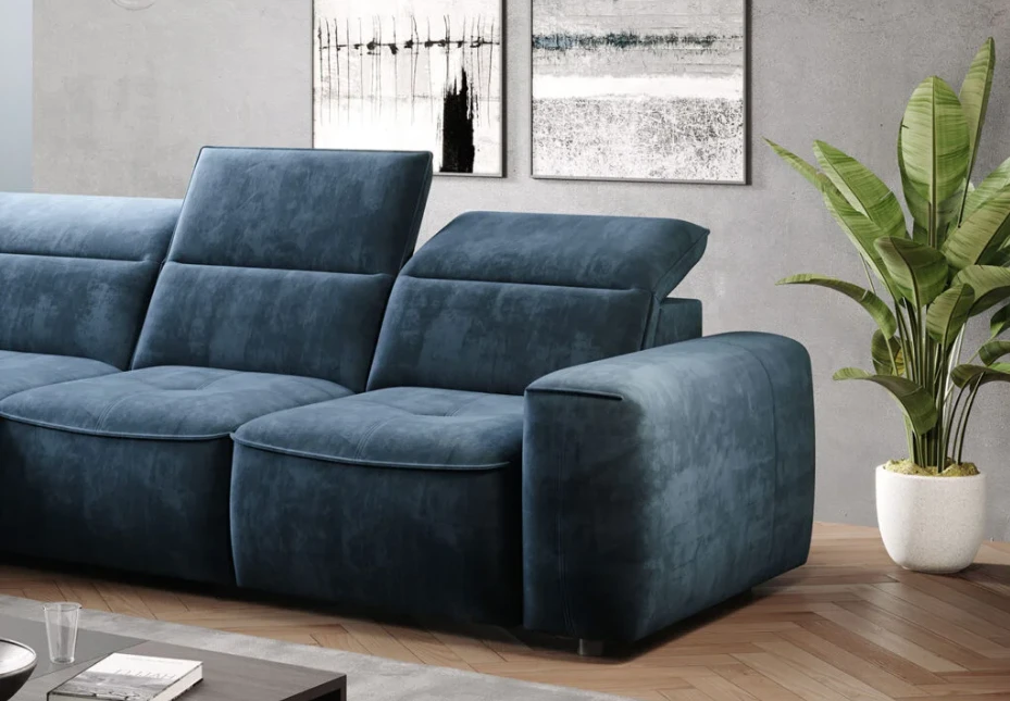 Colombo L left corner sofa with electrically adjustable seat depth Gr1 - Image 6