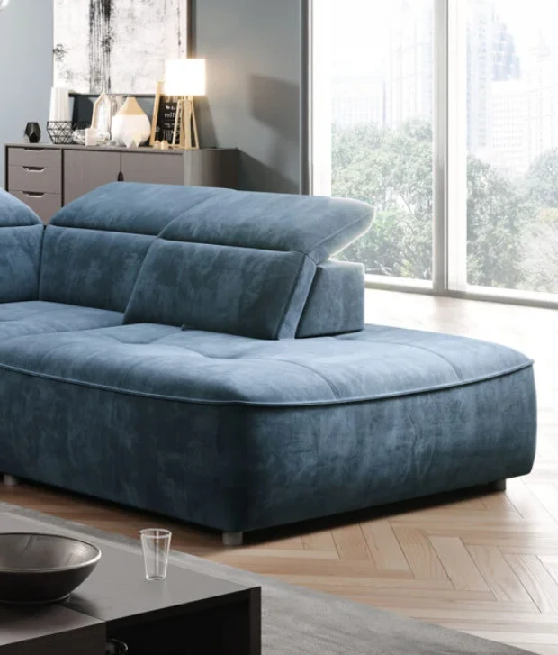 Colombo L right corner sofa with electrically adjustable seat depth Gr1 - Image 5
