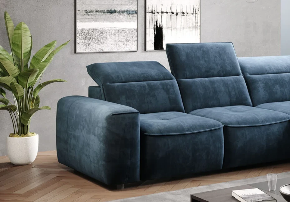 Colombo L right corner sofa with electrically adjustable seat depth Gr1 - Image 6