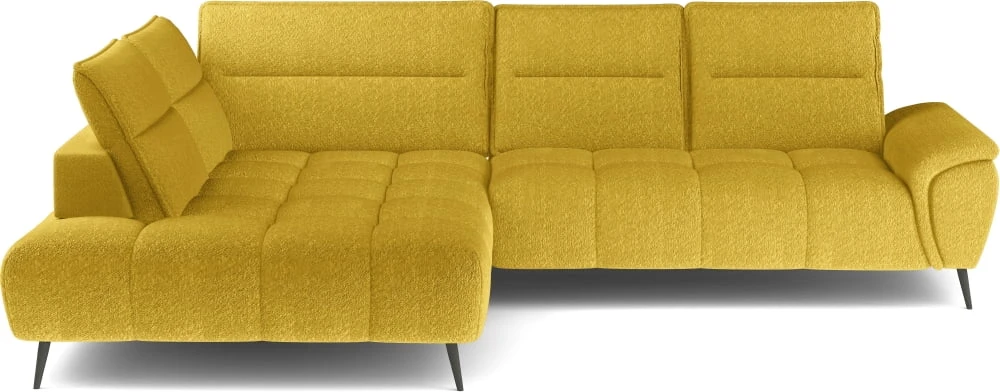 Montana L left corner sofa with electrically adjustable seat depth Gr1