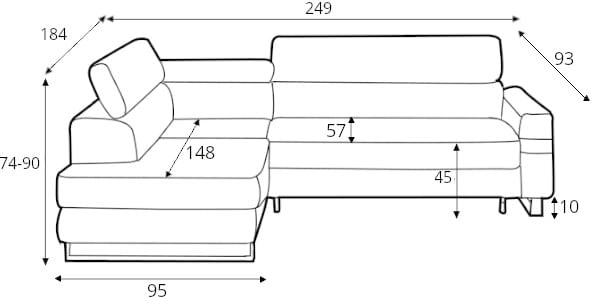 Livio Gr1 corner sofa - Image 3