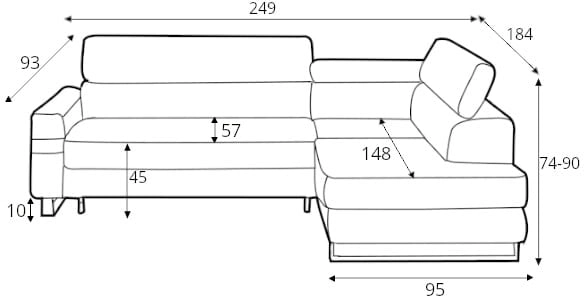 Livio Gr1 corner sofa - Image 3